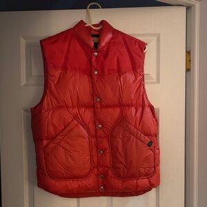 rag & bone Men's Nylon Red Puffer Vest